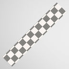 Textured Plaid pattern black and white  Table Runner Gallery Image 3