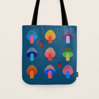 Mod Mushrooms Tote Bag Gallery Image 1