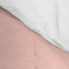 Flower Time Minimalist Floral Pattern in Blush Pink and Coral Comforter Gallery Image 4
