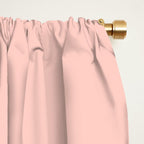 Flower Time Minimalist Floral Pattern in Blush Pink and Coral Window Curtain Gallery Image 2