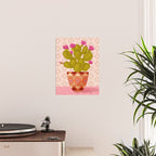 Prickly Pear Cactus in Southwestern Pot Poster Gallery Image 2
