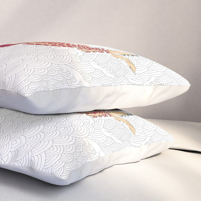 koi fish bold graphic Pillow Sham Gallery Image 3