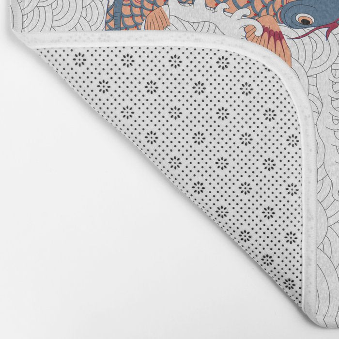 koi fish bold graphic Bath Mat Gallery Image 2