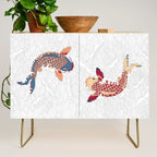 koi fish bold graphic Credenza Gallery Image 1