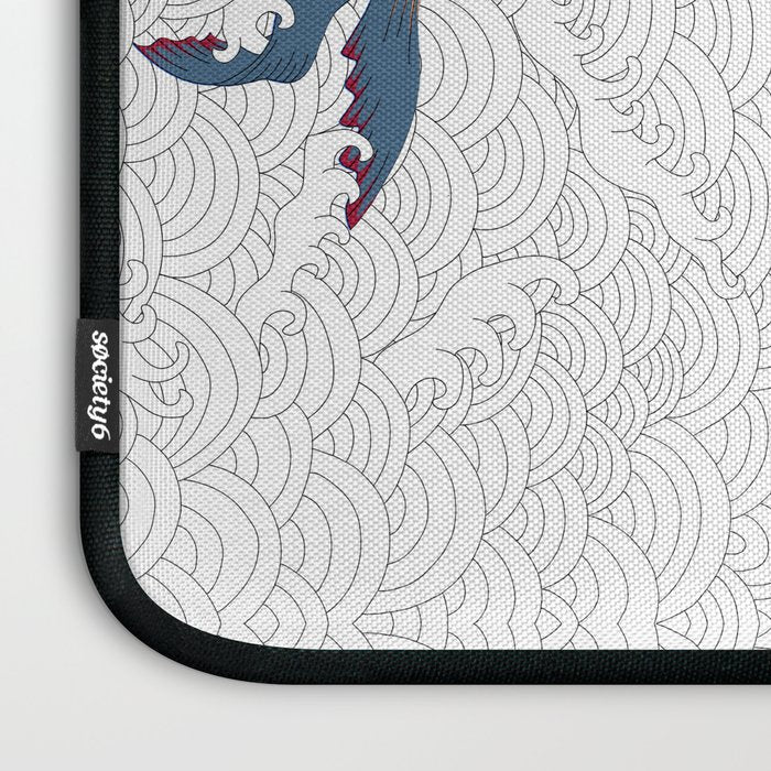 koi fish bold graphic Laptop Sleeve Gallery Image 3