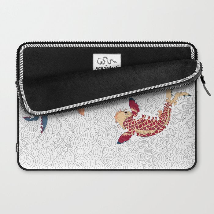 koi fish bold graphic Laptop Sleeve Gallery Image 2