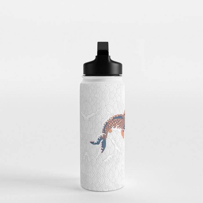 koi fish bold graphic Water Bottle Gallery Image 3