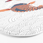 koi fish bold graphic Bath Mat Gallery Image 3