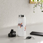 koi fish bold graphic Water Bottle Gallery Image 4