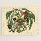Botanical English Bulldog Jigsaw Puzzle Gallery Image 1
