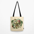 Botanical English Bulldog Tote Bag Gallery Image 2