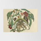 Botanical English Bulldog Rug Gallery Image 2