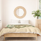 Botanical English Bulldog Duvet Cover Gallery Image 3