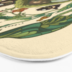 Botanical English Bulldog Bath Mat Gallery Image 3