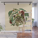 Botanical English Bulldog Wall Mural Gallery Image 1