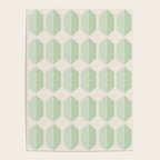 Hexagonal Pattern VI Soft Green Poster Gallery Image 4
