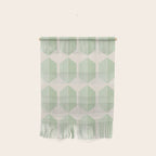 Hexagonal Pattern VI Soft Green Wall Hanging Gallery Image 1