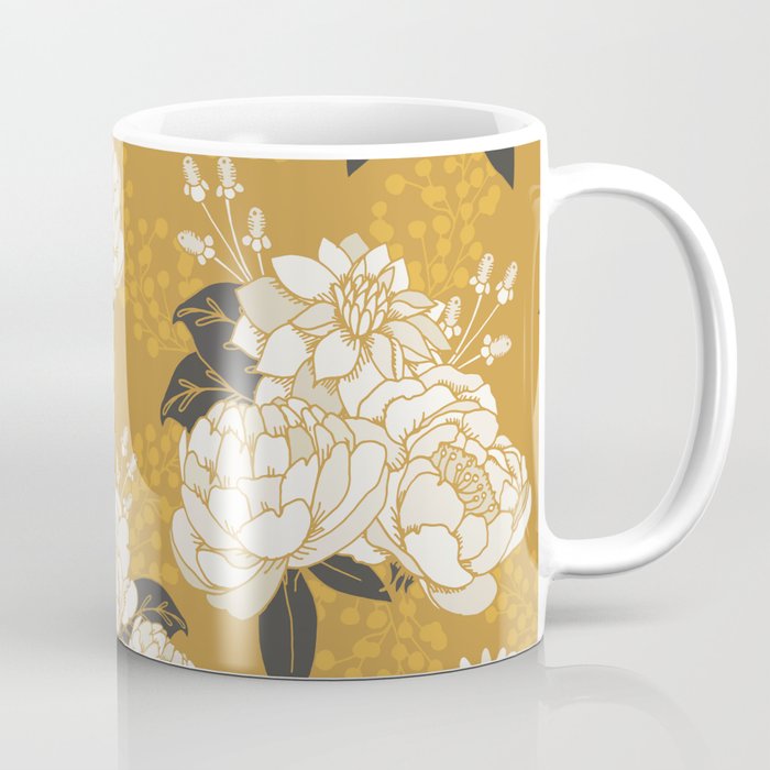 Glam Florals - Gold Coffee Mug Gallery Image 1