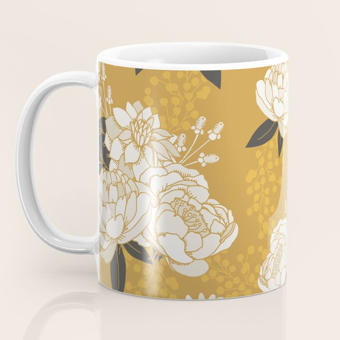 Glam Florals - Gold Coffee Mug Gallery Image 3