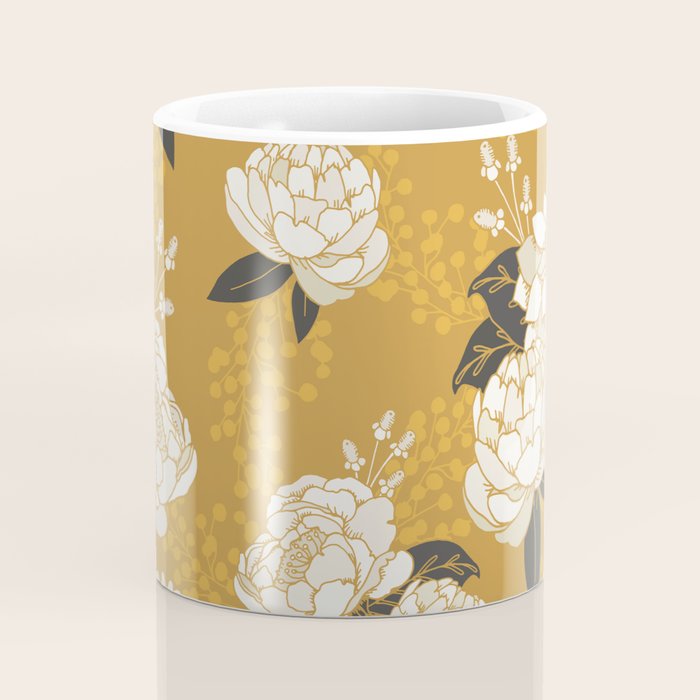Glam Florals - Gold Coffee Mug Gallery Image 4