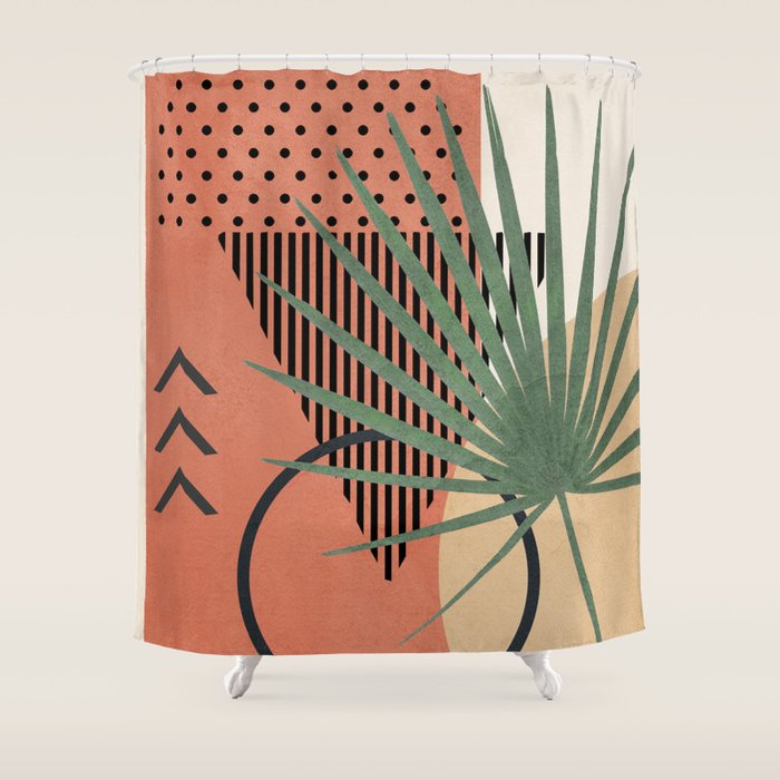 Nature Geometry II Shower Curtain Gallery Image 1