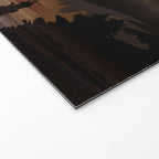 Golden Glimmer Mountain Lake Welcome Mat Gallery Image 2