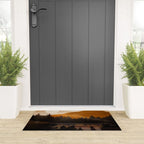 Golden Glimmer Mountain Lake Welcome Mat Gallery Image 3