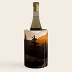 Golden Glimmer Mountain Lake Wine Chiller Gallery Image 2