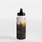 Golden Glimmer Mountain Lake Water Bottle Gallery Image 3