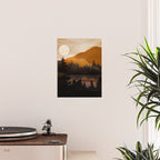 Golden Glimmer Mountain Lake Poster Gallery Image 2