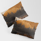 Golden Glimmer Mountain Lake Pillow Sham Gallery Image 3