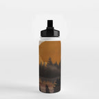 Golden Glimmer Mountain Lake Water Bottle Gallery Image 2