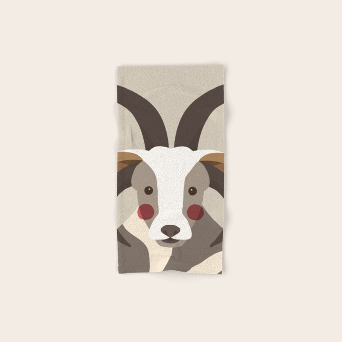 Jacob Sheep Animal Portrait Bath Towel Gallery Image 1
