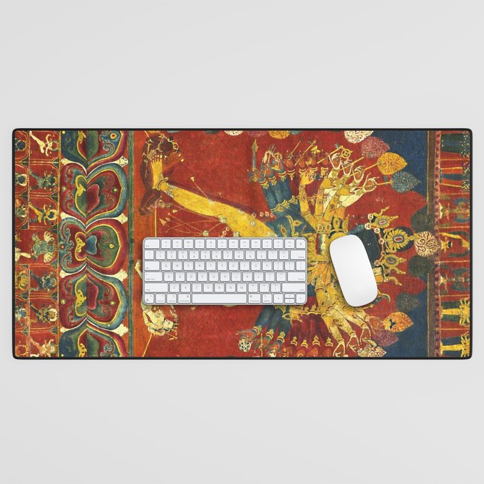 Tibetan Buddhist Kalachakra Wheel Time 1400s Desk Mat Gallery Image 1
