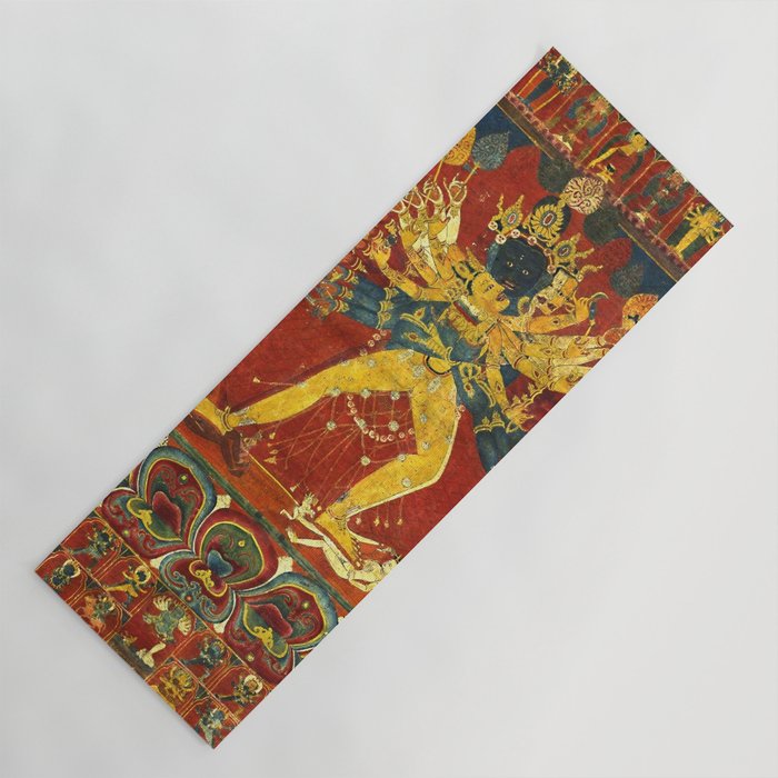 Tibetan Buddhist Kalachakra Wheel Time 1400s Yoga Mat Gallery Image 1