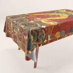 Tibetan Buddhist Kalachakra Wheel Time 1400s Tablecloth Gallery Image 1