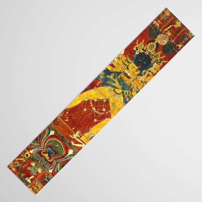 Tibetan Buddhist Kalachakra Wheel Time 1400s Table Runner Gallery Image 3