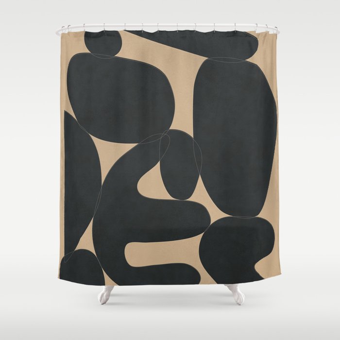 Modern Abstract Art 29 Shower Curtain Gallery Image 1