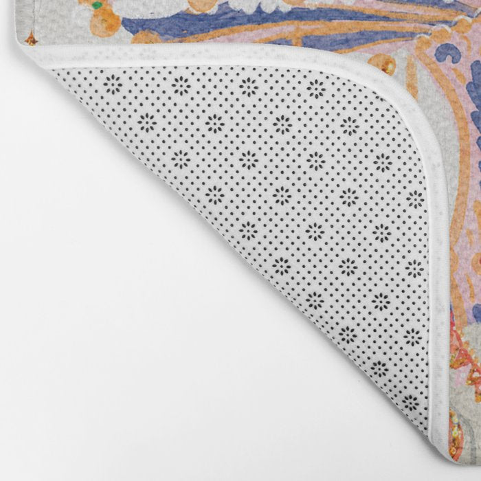 Whimsical Vintage Carousel Ride Bath Mat Gallery Image 2