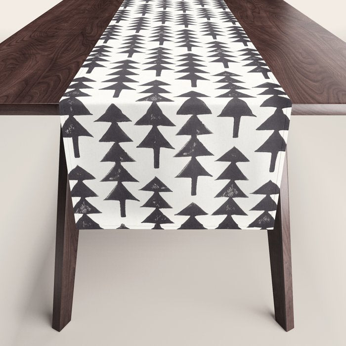 Linocut Forest Table Runner Gallery Image 1