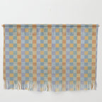 Checkered Multicolor Pattern XXVII Natural Summer Wall Hanging Gallery Image 1