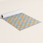 Checkered Multicolor Pattern XXVII Natural Summer Yoga Mat Gallery Image 2