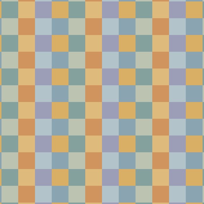 Checkered Multicolor Pattern XXVII Natural Summer Coffee Mug Gallery Image 2