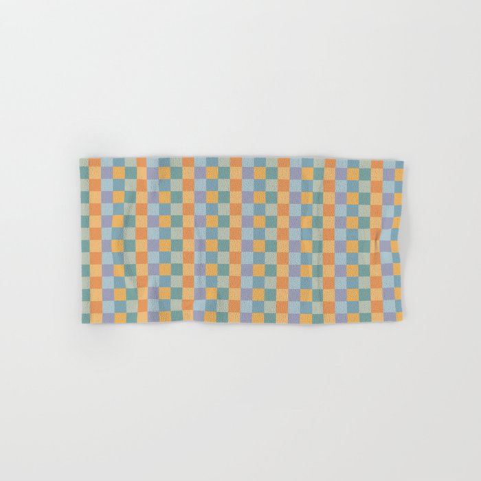 Checkered Multicolor Pattern XXVII Natural Summer Bath Towel Gallery Image 1