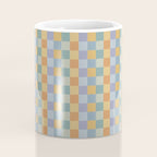 Checkered Multicolor Pattern XXVII Natural Summer Coffee Mug Gallery Image 4