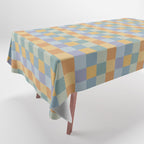 Checkered Multicolor Pattern XXVII Natural Summer Tablecloth Gallery Image 1