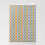 Checkered Multicolor Pattern XXVII Natural Summer Stationery Card Gallery Image 2