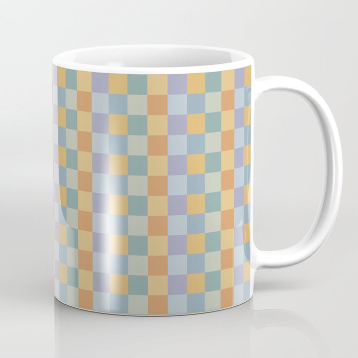 Checkered Multicolor Pattern XXVII Natural Summer Coffee Mug Gallery Image 1