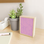 Abstract Stripe in wild violet swirl  Mini Art Print Gallery Image 2