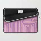 Abstract Stripe in wild violet swirl  Laptop Sleeve Gallery Image 2